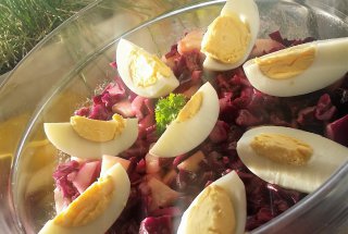 Salata de varza rosie cu mar