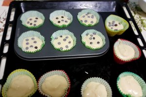 Desert briose cu picaturi de ciocolata si frisca