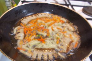Omleta cu slanina si ceapa