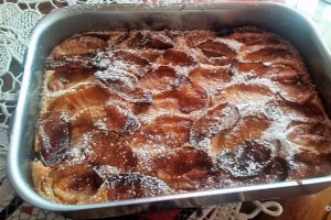 Desert prajitura rapida cu mere - Pomme nantais