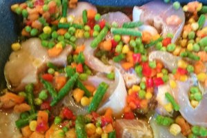 Salau cu legume mexicane si ierburi italienesti