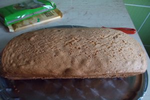 Desert chec marmorat, glazurat cu ciocolata