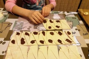 Desert cornulete cu nutella
