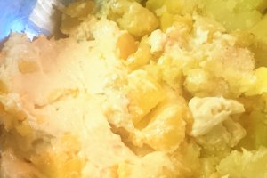 Salata de sfecla cu cartofi copti si maioneza
