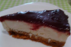 Desert cheesecake cu zmeura