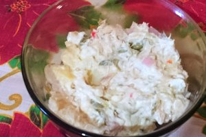 Salata cu hering si pastrav afumat