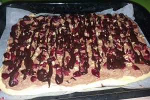 Desert prajitura fara zahar cu visine si nuca