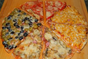 Pizza patru in una