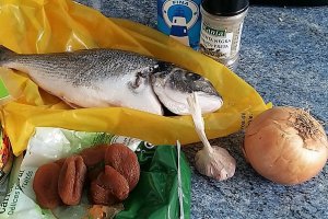 Dorada cu fasole alba si ghiveci de legume