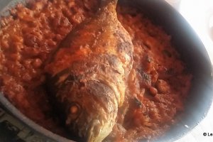 Dorada cu fasole alba si ghiveci de legume