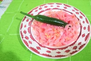 Fasole boabe cu jambon si piept afumat- la vas roman
