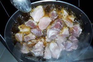 Budinca de legume cu carne de porc