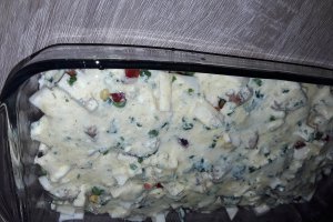 Budinca de legume cu carne de porc