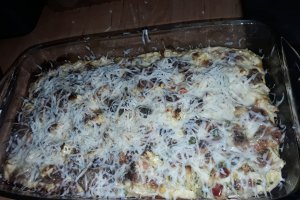 Budinca de legume cu carne de porc