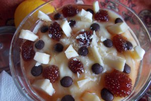 Desert crema de lamaie, la pahar