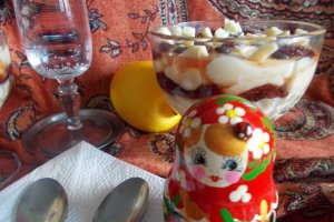 Desert crema de lamaie, la pahar