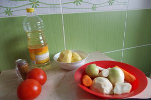 Ciorba de legume cu ciolan afumat