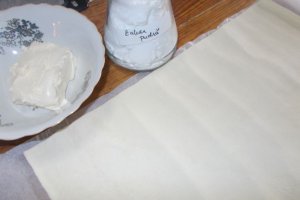 Desert ochelari din foietaj cu nuca de cocos