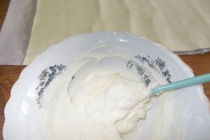 Desert ochelari din foietaj cu nuca de cocos