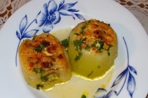 Dovlecei si ardei umpluti cu peste