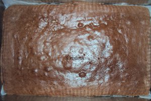 Desert prajitura cu crema de vanilie si ciocolata