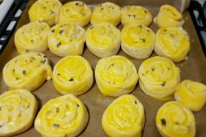 Aperitiv spirale cu branza si masline