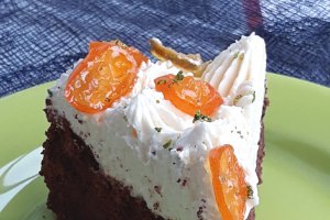 Desert tort cu ciocolata si crema de lamaie