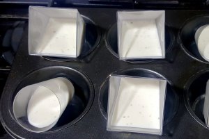 Desert Panna Cotta cu vanilie si gem