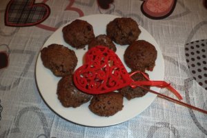 Desert cookies cu banane, unt de arahide si fulgi de ciocolata