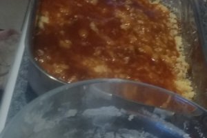 Desert prajitura cu compot de mere - Apfelmuskuchen