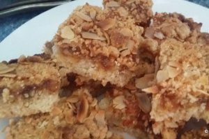 Desert prajitura cu compot de mere - Apfelmuskuchen