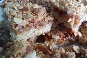 Desert prajitura cu compot de mere - Apfelmuskuchen