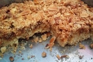 Desert prajitura cu compot de mere - Apfelmuskuchen