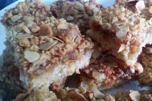 Desert prajitura cu compot de mere - Apfelmuskuchen