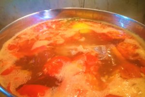 Ciorba de porc cu conopida si broccoli