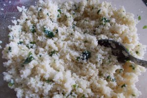 Salata de post, din cuscus cu rodie