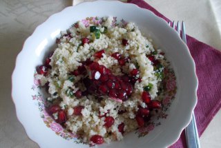 Salata de post, din cuscus cu rodie