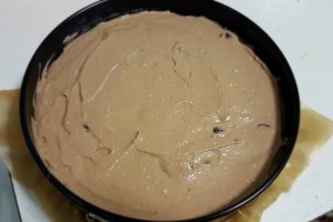 Desert cheesecake cu ciocolata si visine