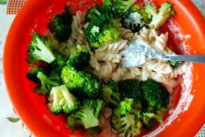 Budinca de paste cu broccoli