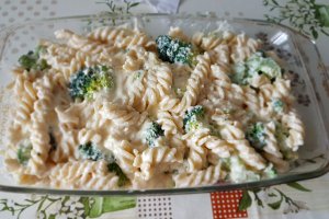 Budinca de paste cu broccoli
