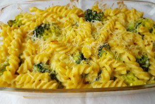 Budinca de paste cu broccoli