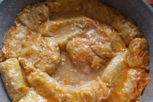 Sarmale de post cu crupe (pasat) de porumb si ciuperci