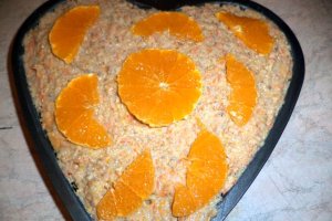 Desert inima de piscoturi cu hrisca si morcovi