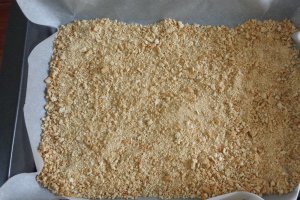 Desert prajitura de post cu nuca si biscuiti