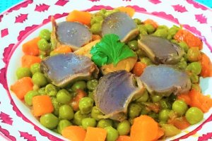 Mazare verde cu pipote si piept de pui