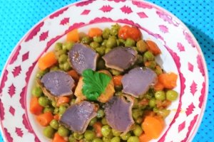 Mazare verde cu pipote si piept de pui