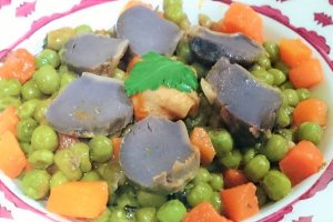 Mazare verde cu pipote si piept de pui