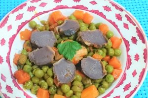 Mazare verde cu pipote si piept de pui