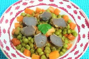 Mazare verde cu pipote si piept de pui