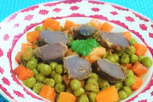 Mazare verde cu pipote si piept de pui